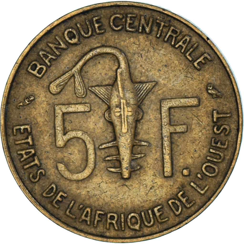 Moneta, Stati dell'Africa occidentale, 5 Francs, 1960