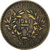 Coin, Tunisia, 2 Francs, 1941
