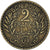 Moneta, Tunisia, 2 Francs, 1941