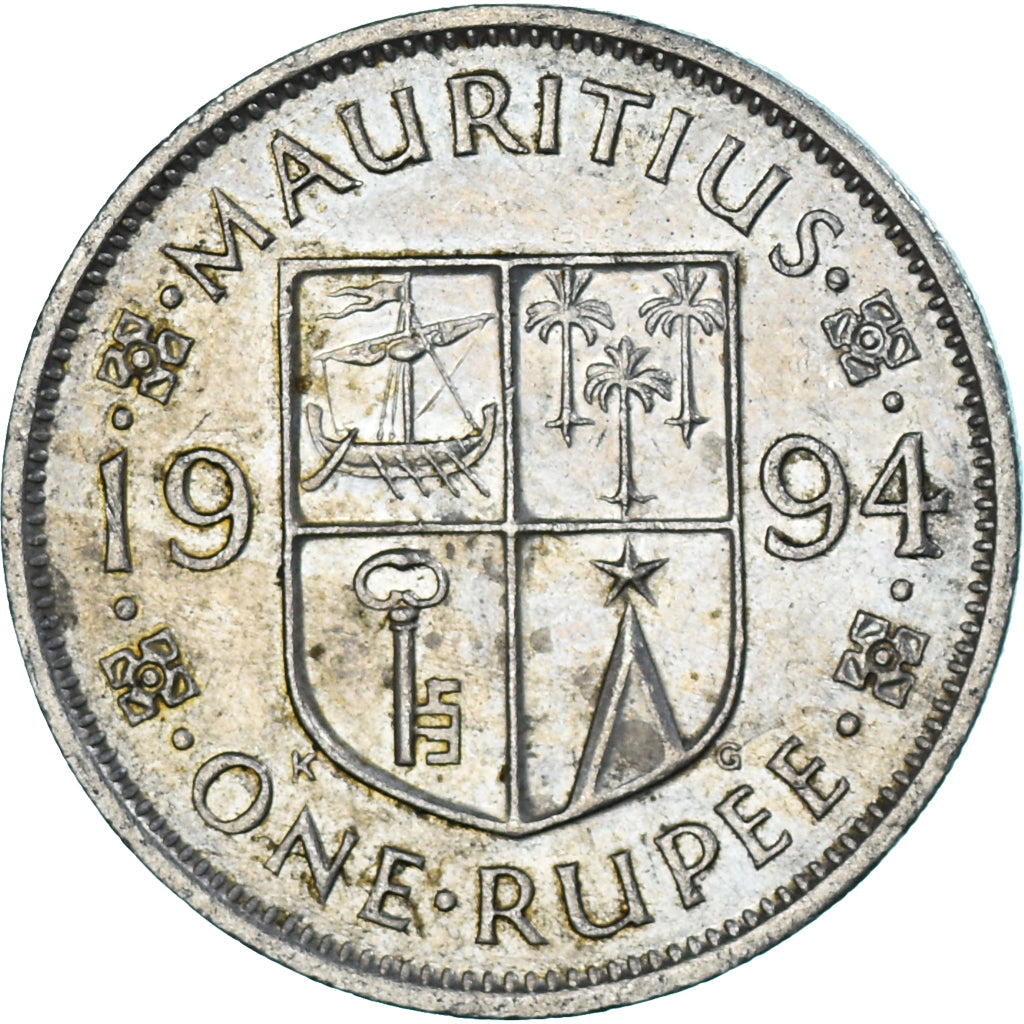Münze, Mauritius, Rupee, 1994