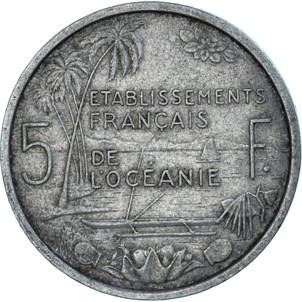 Monnaie, Océanie, 5 Francs, 1952