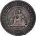 Moeda, INDOCHINA FRANCESA, Cent, 1885
