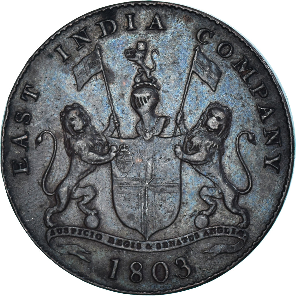 Monnaie, Inde, 20 Cash, 1803