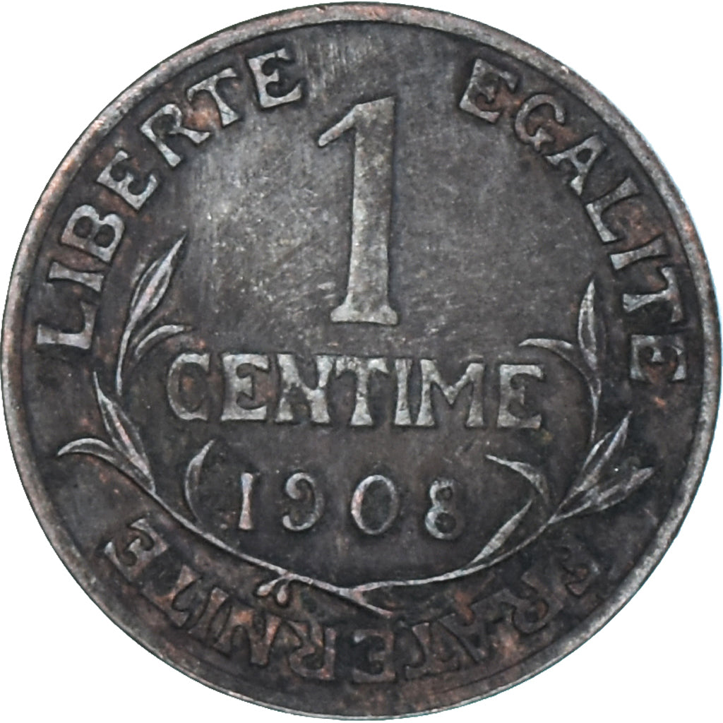 Coin, France, Centime, 1908