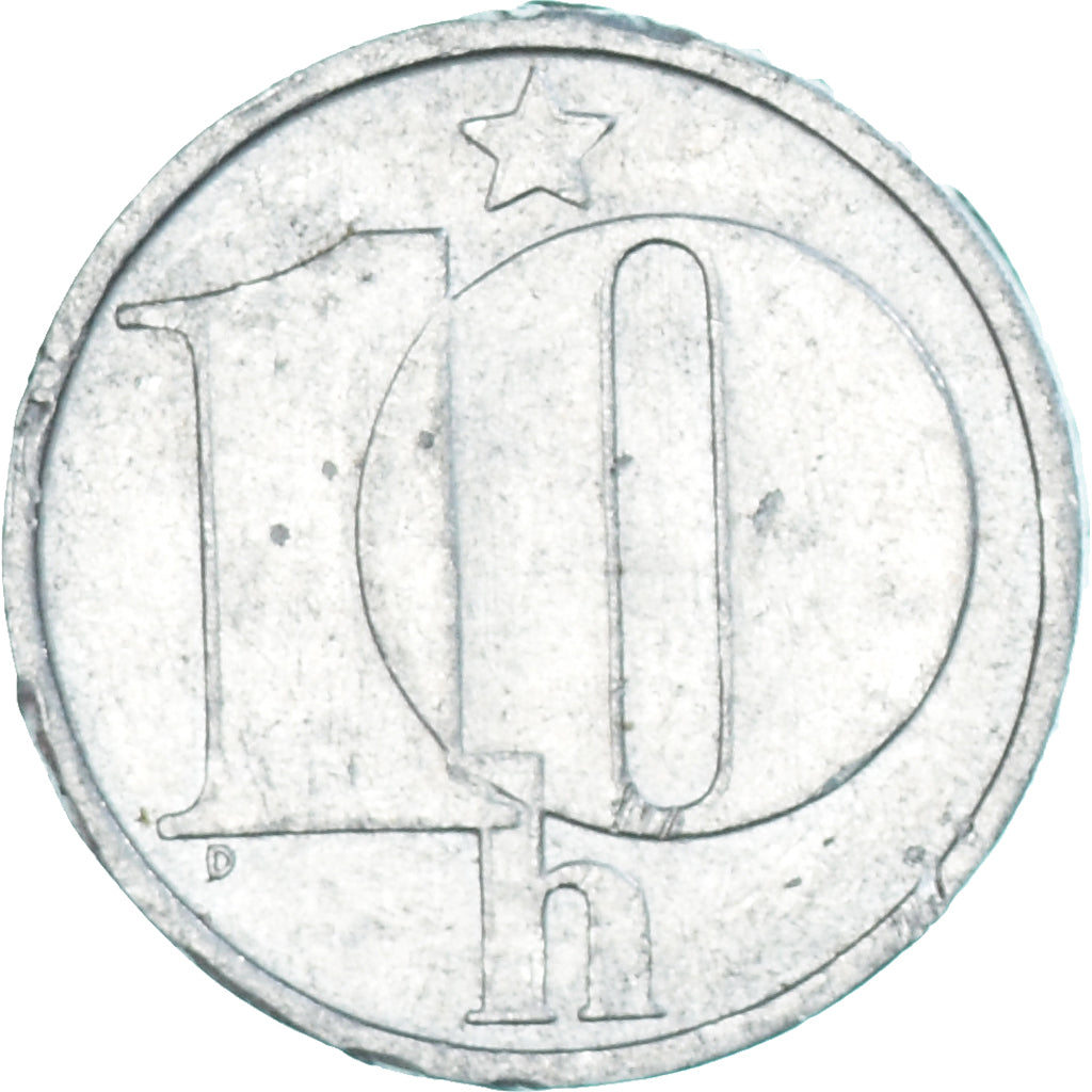 Moneda, Checoslovaquia, 10 Haleru, 1988
