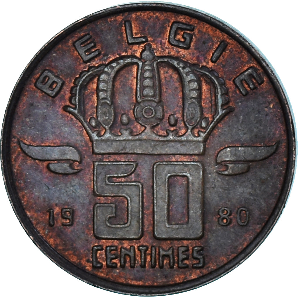 Coin, Belgium, 50 Centimes, 1980