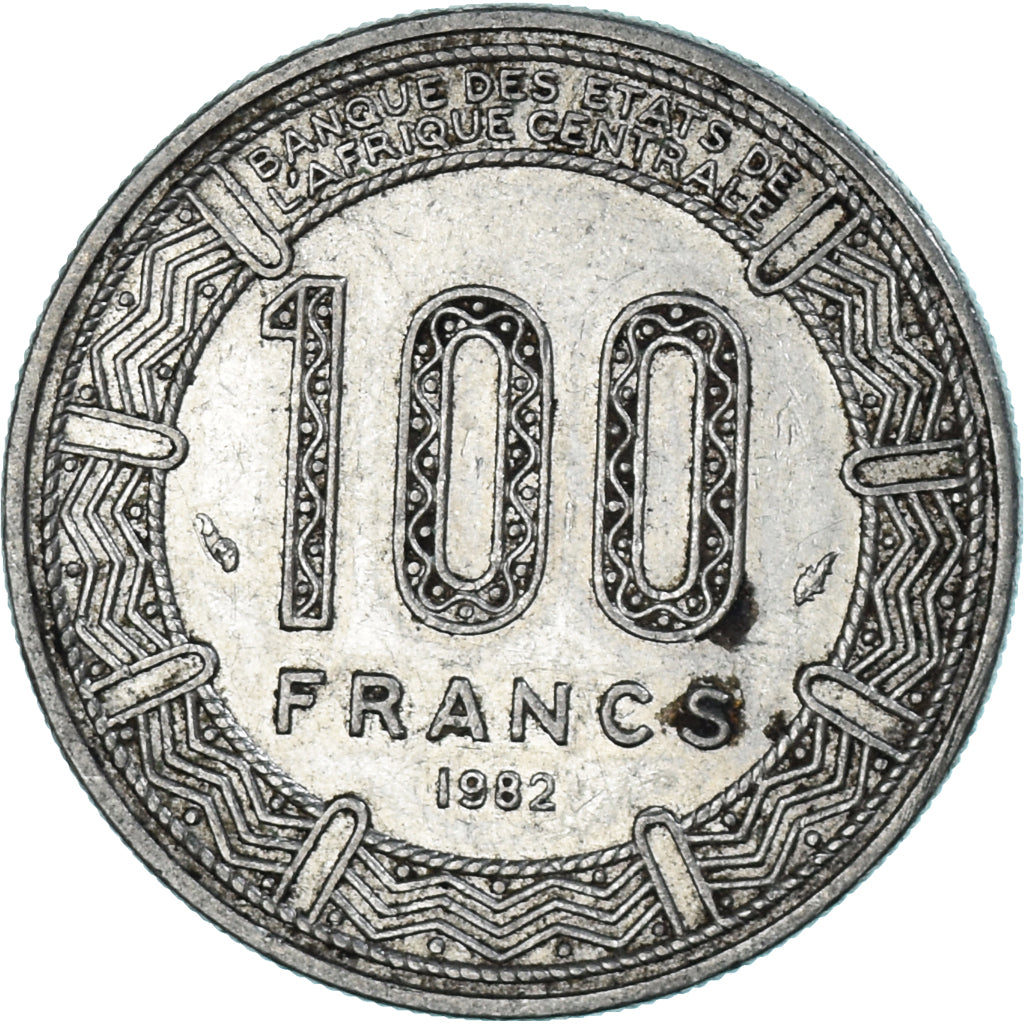 Moneda, Chad, 100 Francs, 1982