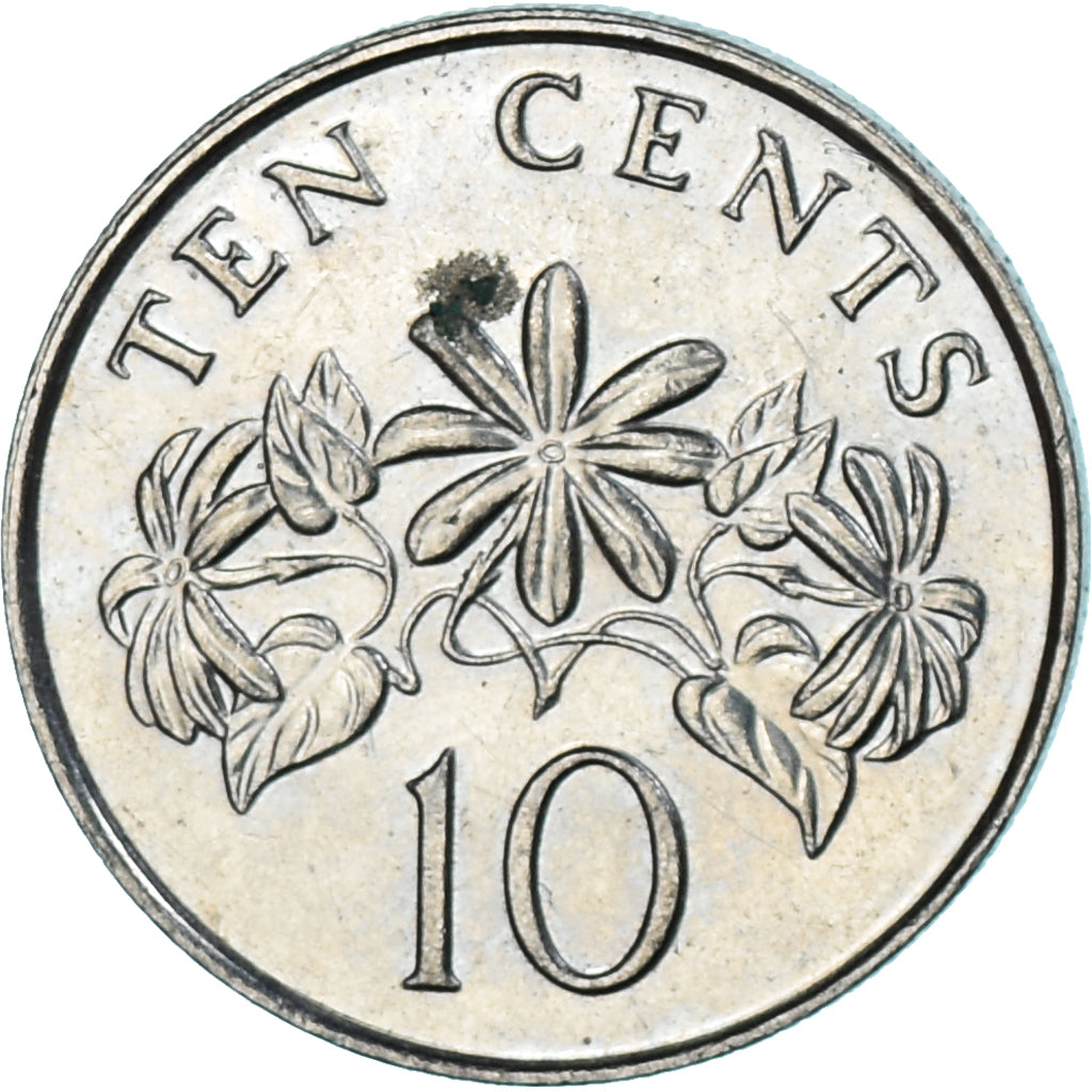 Munten, Singapur, 10 Cents, 1991