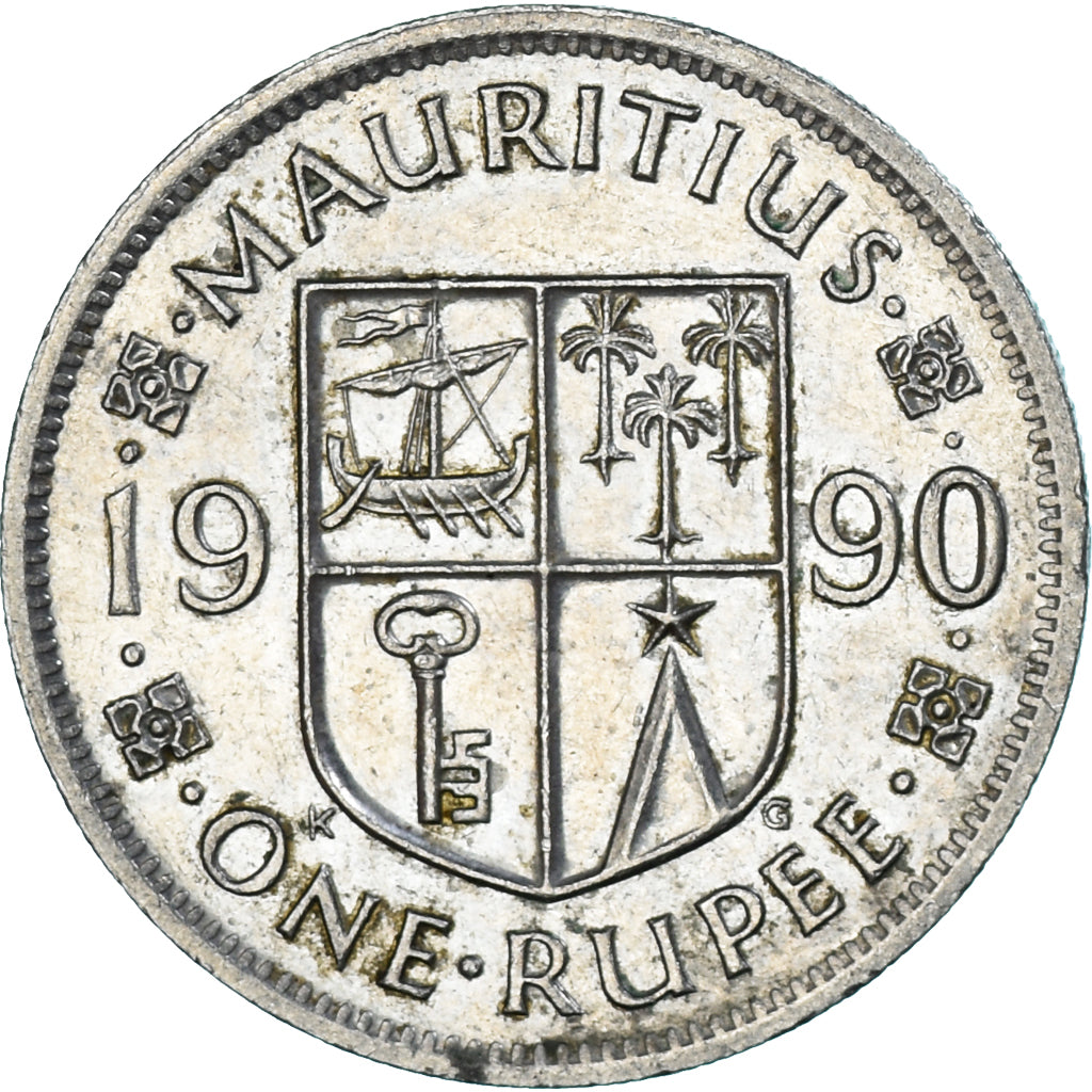 Coin, Mauritius, Rupee, 1990