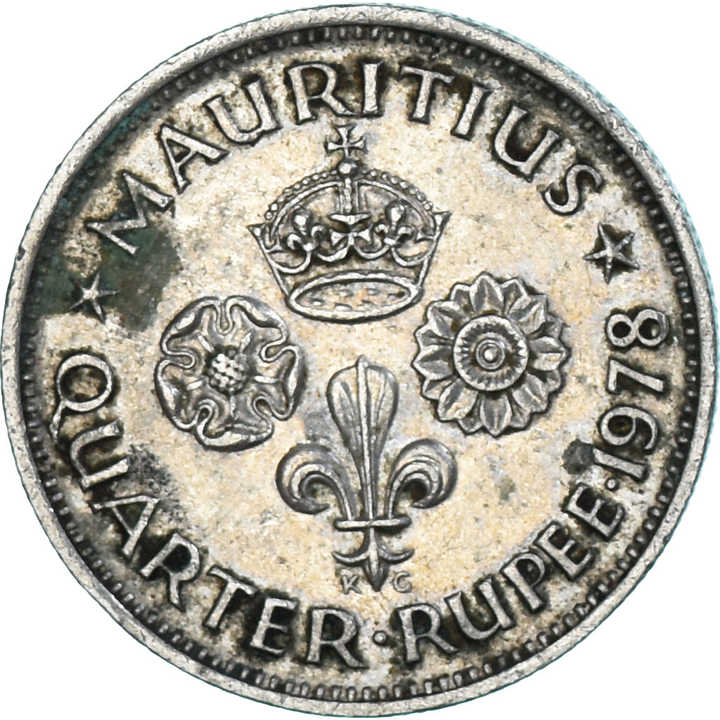 Munten, Mauritius, 1/4 Rupee, 1978