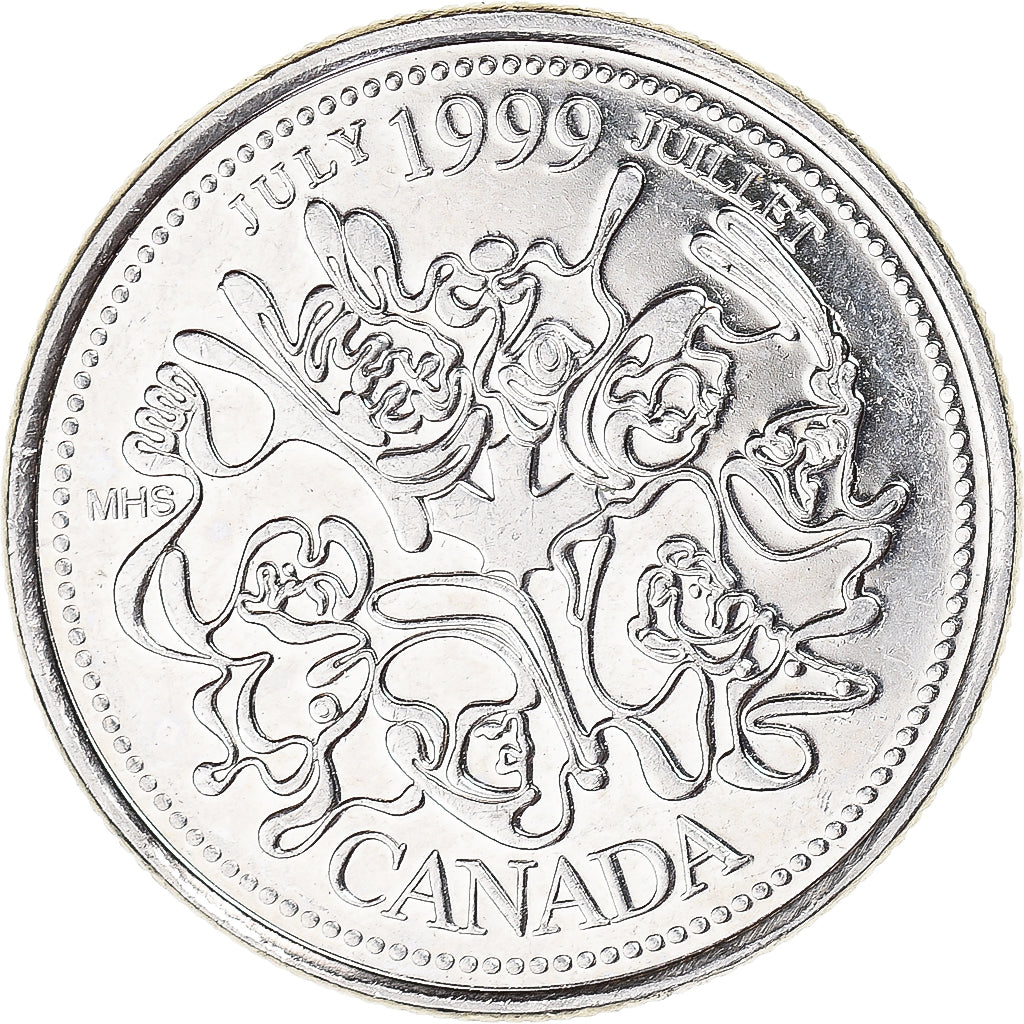 Moneta, Canada, 25 Cents, 1999