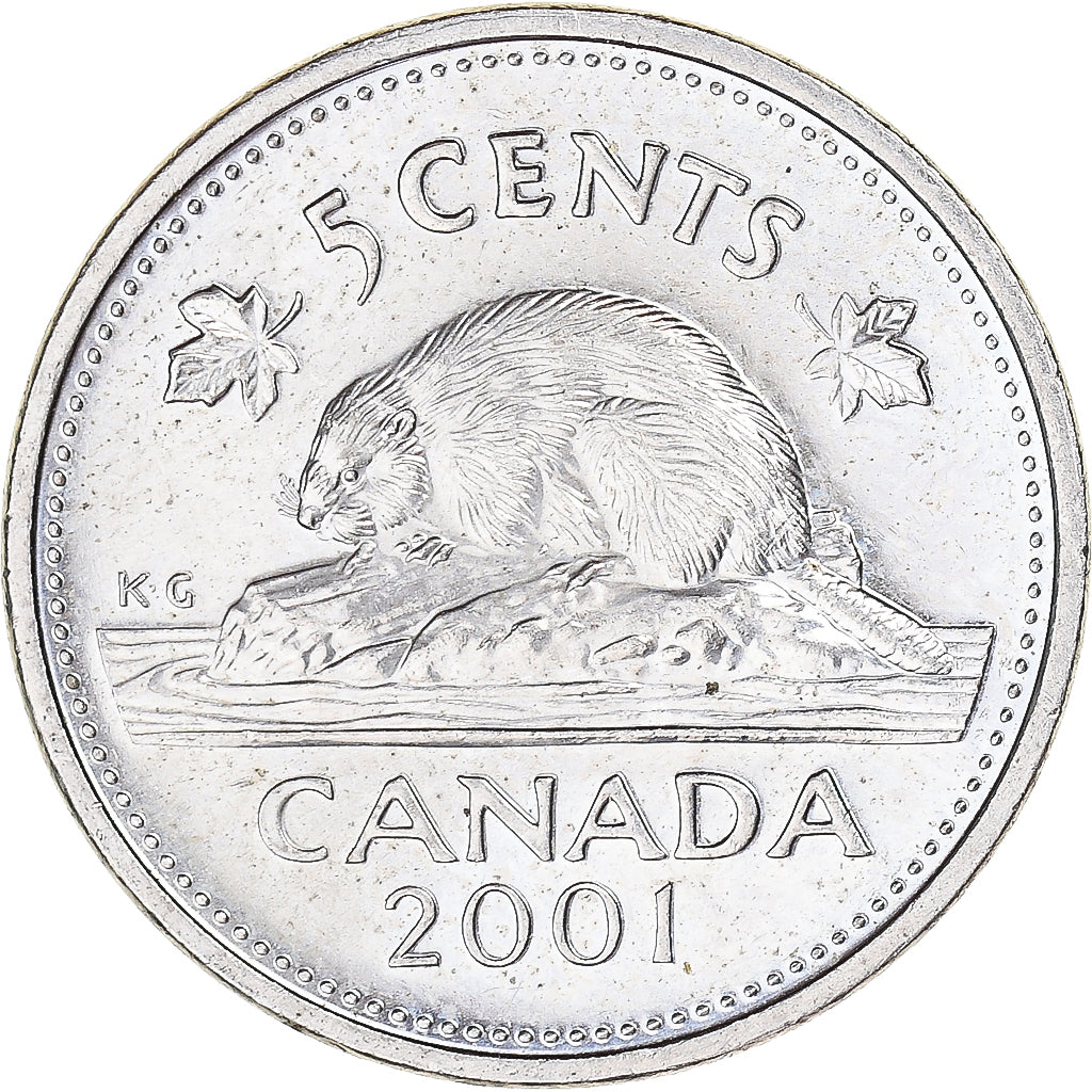 Moneta, Canada, 5 Cents, 2001