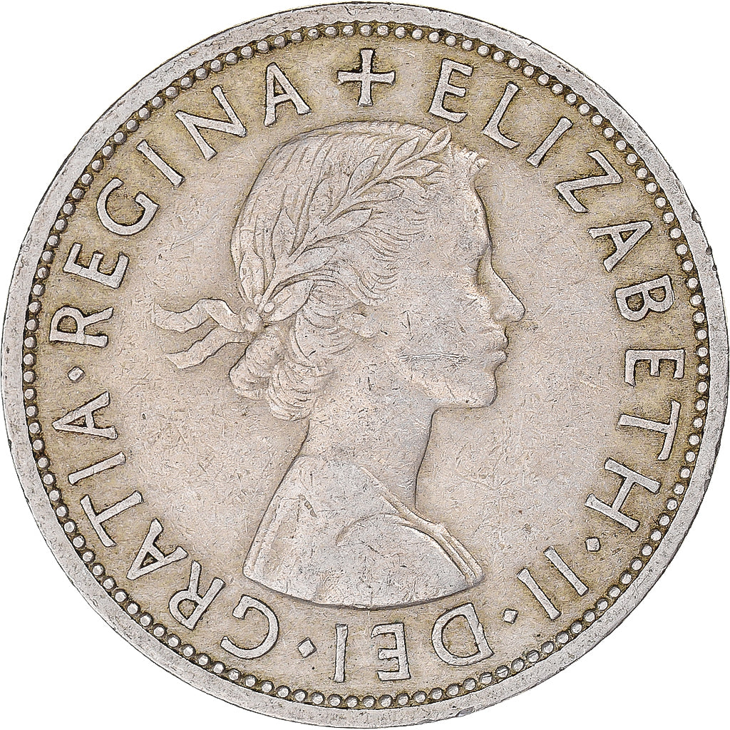 Monnaie, Grande-Bretagne, 1/2 Crown, 1957