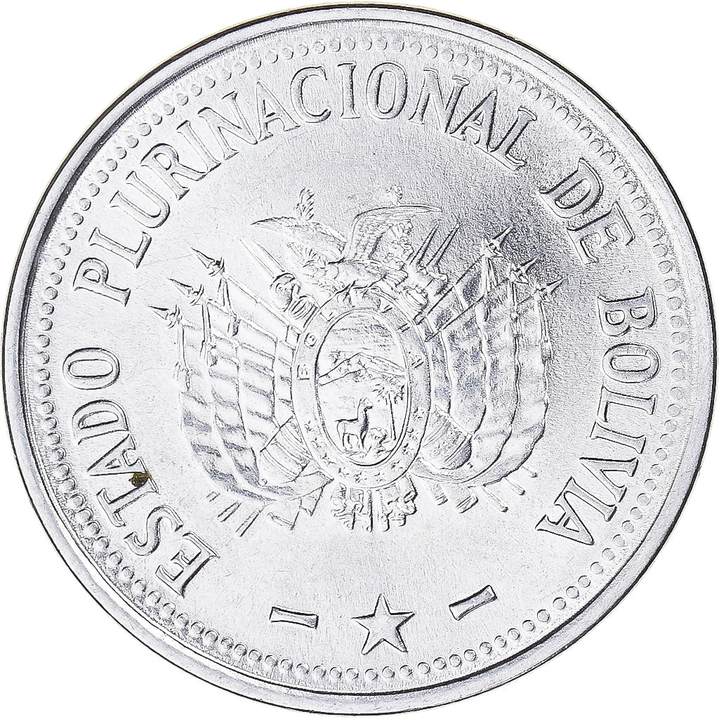 Coin, Bolivia, 50 Centavos, 2010