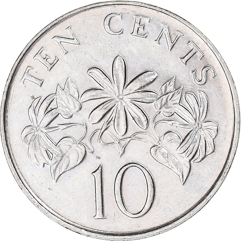 Coin, Singapore, 10 Cents, 1993