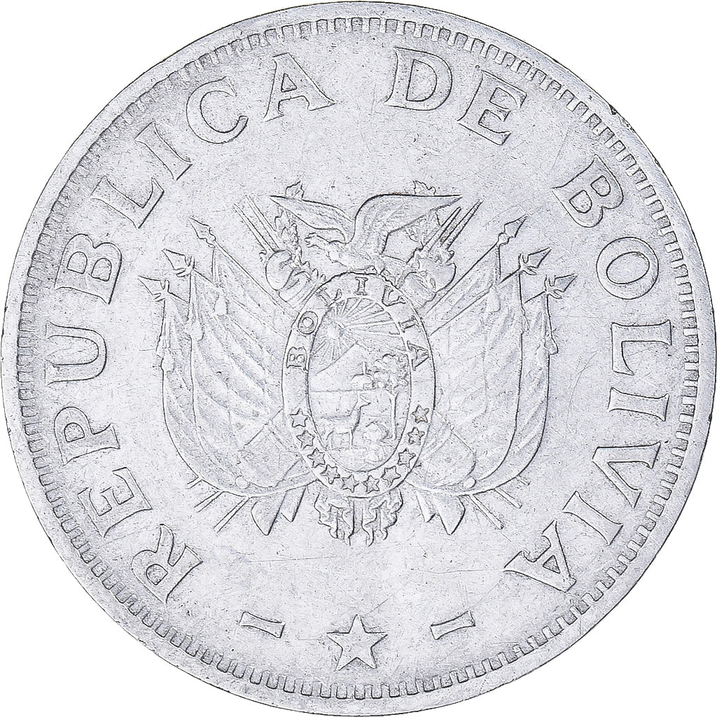 Coin, Bolivia, 50 Centavos, 1987