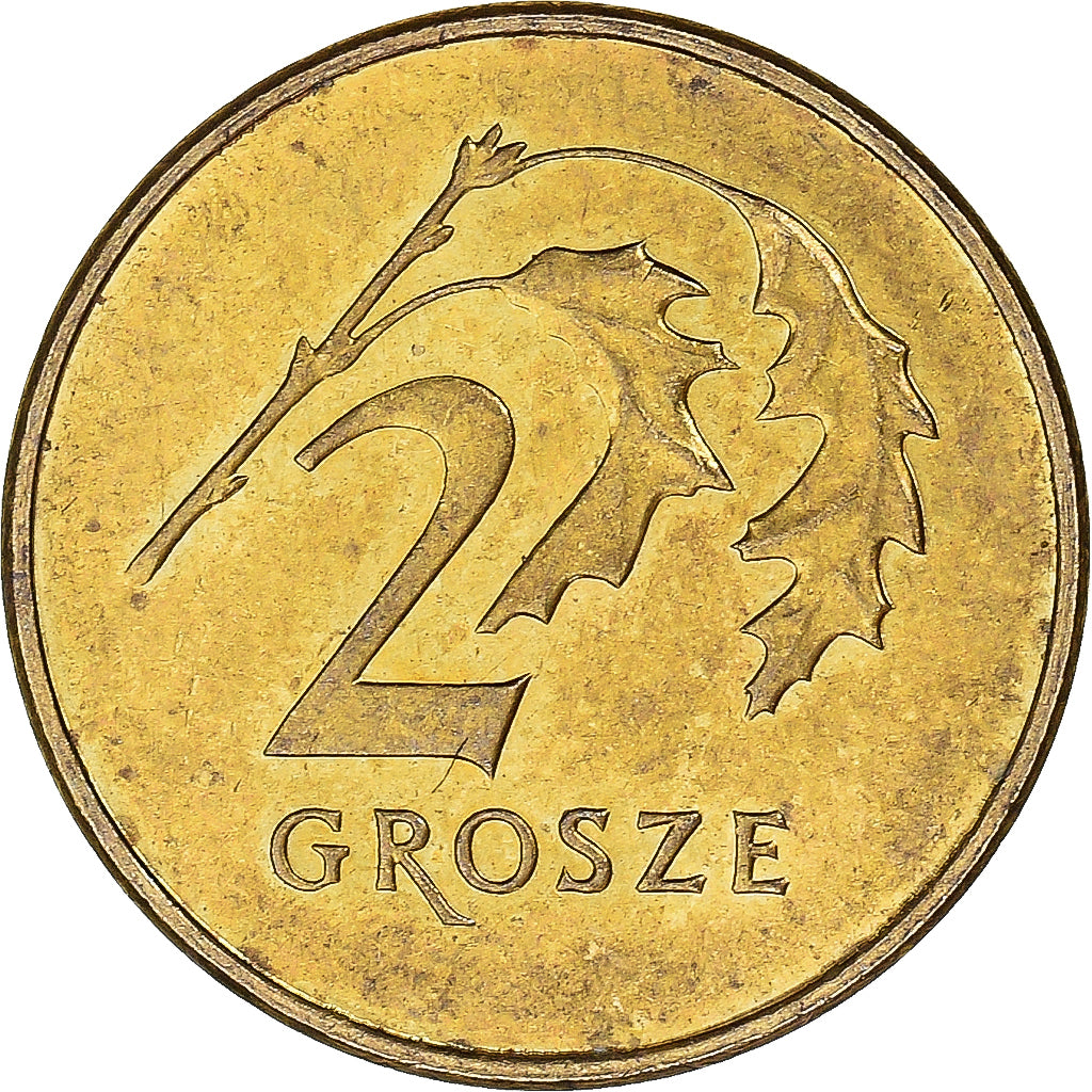 Moneda, Polonia, 2 Grosze, 2009