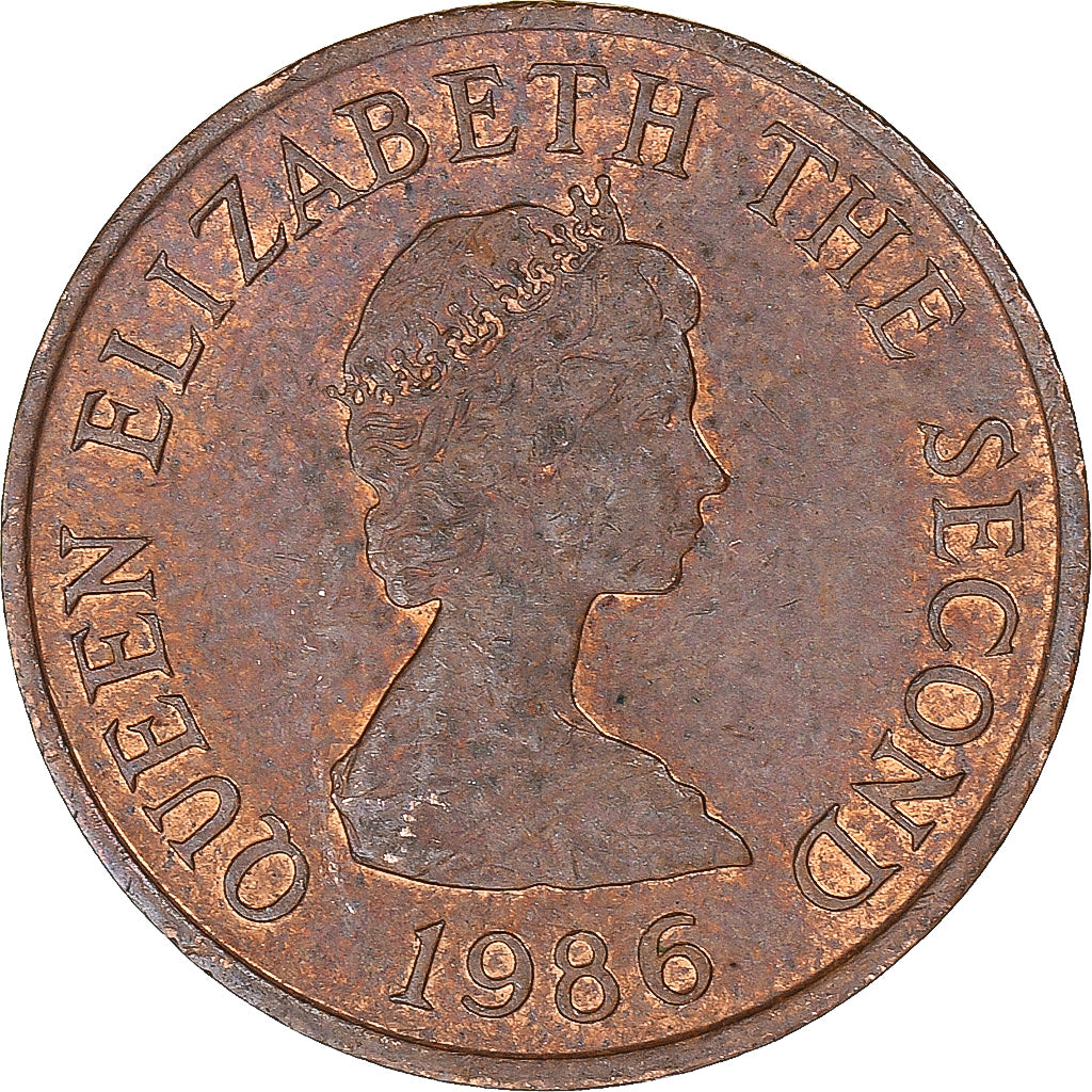 Coin, Jersey, Penny, 1986
