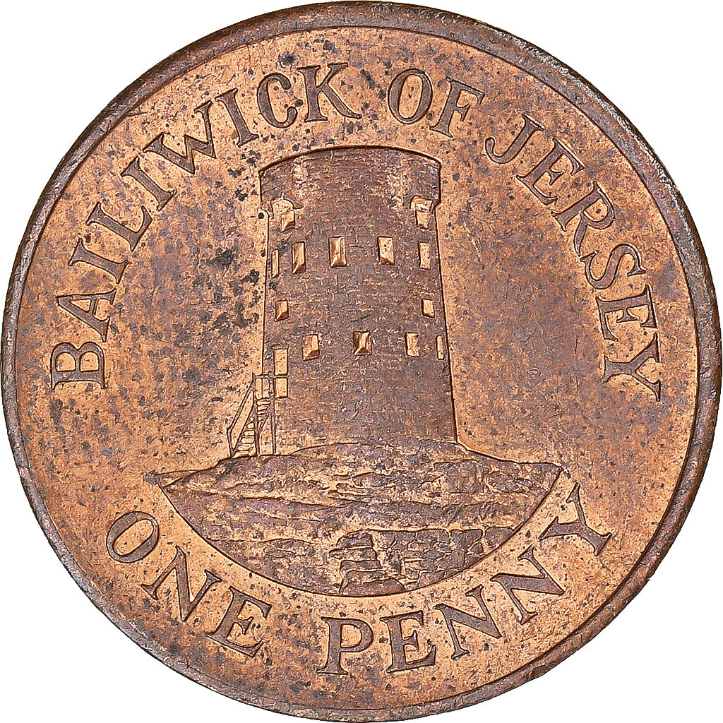 Coin, Jersey, Penny, 1986