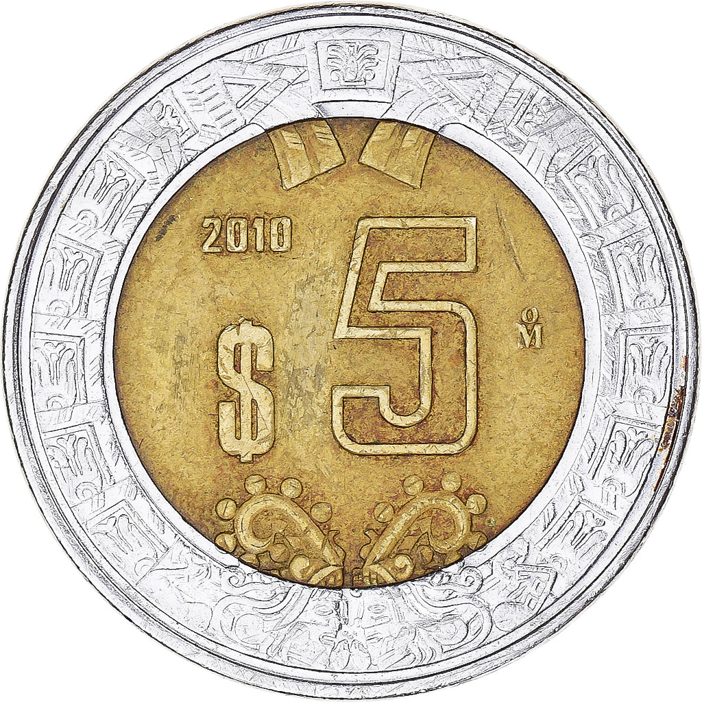 Munten, Mexico, 5 Pesos, 2010