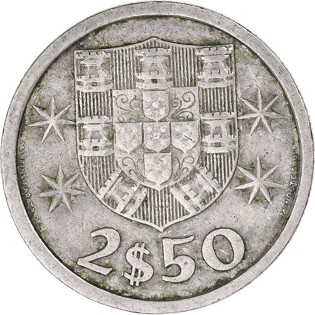 Münze, Portugal, 2-1/2 Escudos, 1969