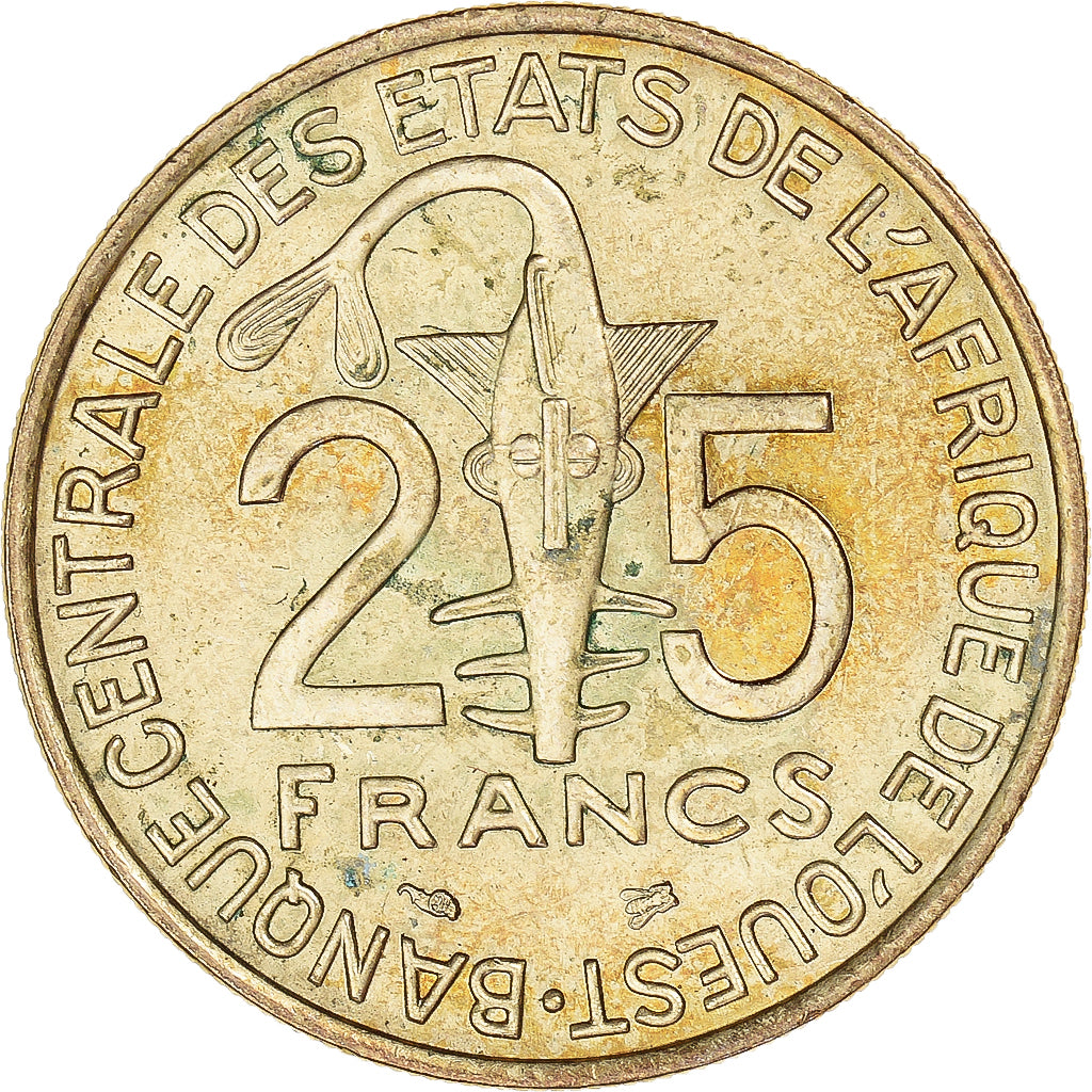 Moeda, Estados da África Ocidental, 25 Francs, 1996