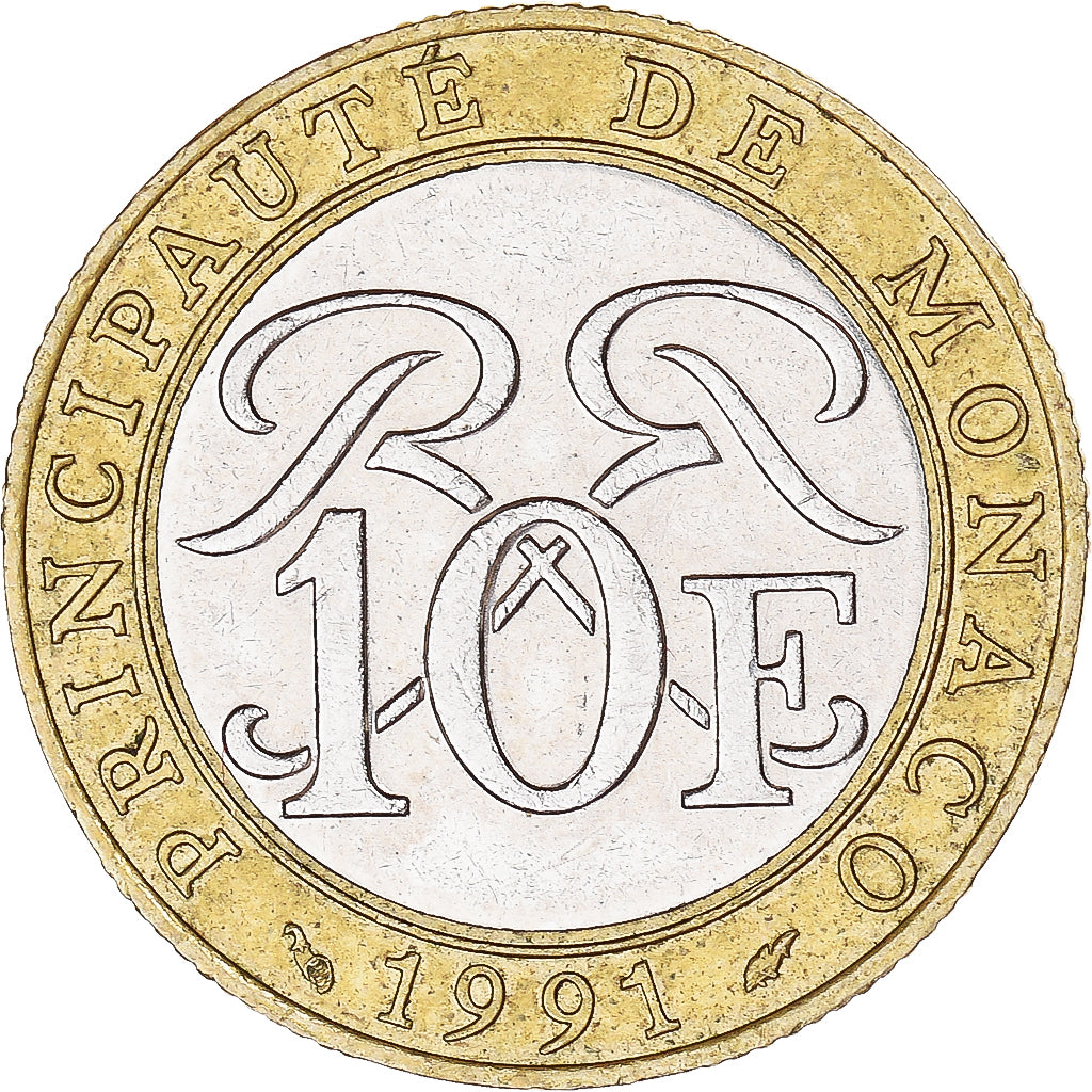 Moneta, Monaco, 10 Francs, 1991
