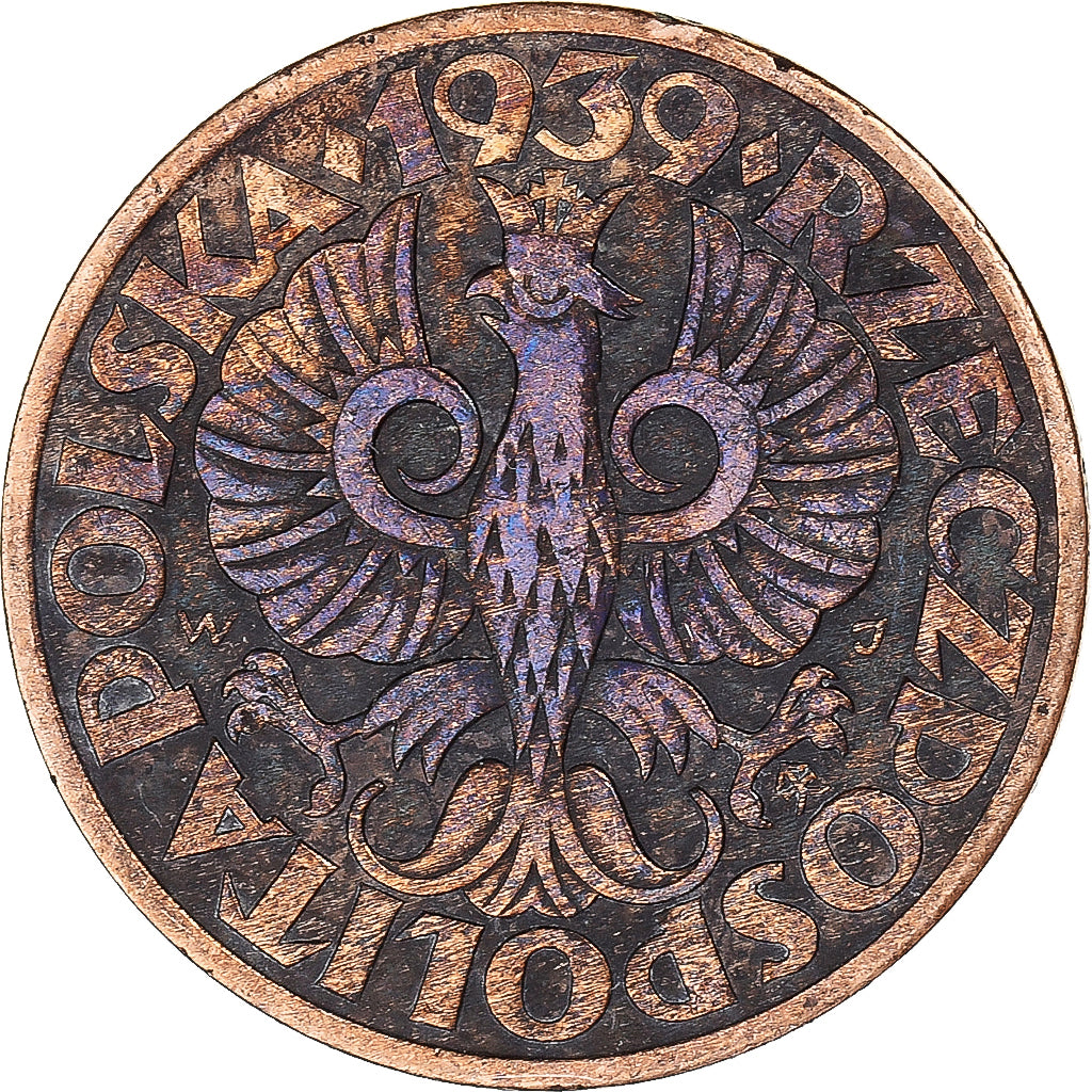 Moneta, Polonia, 5 Groszy, 1939