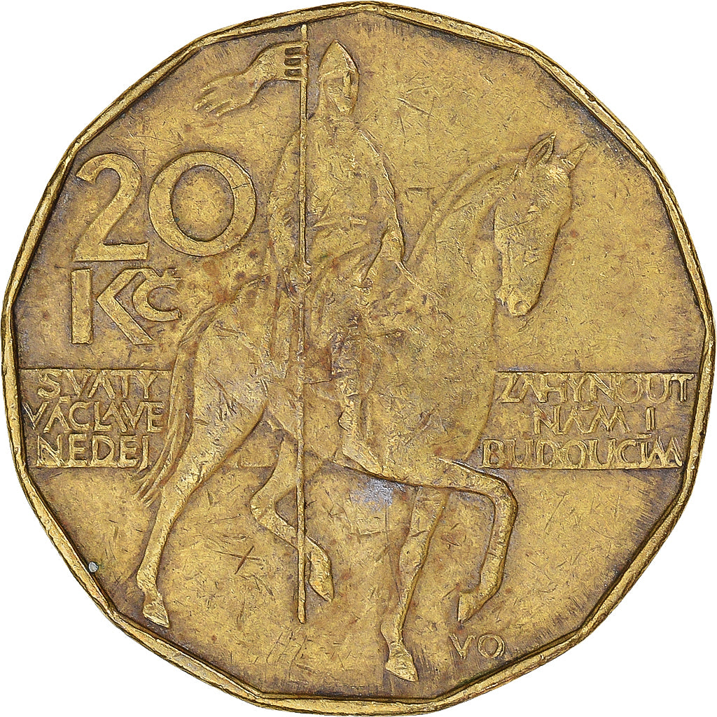 Coin, Czech Republic, 20 Haleru, 1993