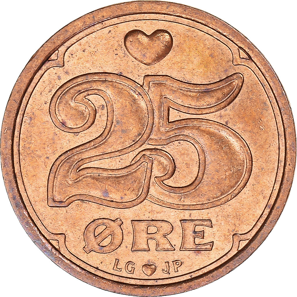 Monnaie, Danemark, 25 Öre, 1997