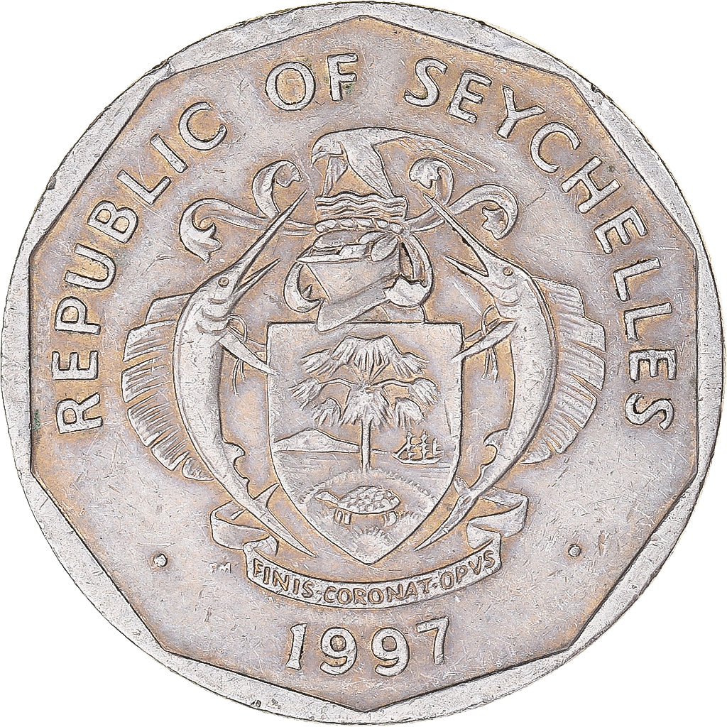 Moneta, Seychelles, 5 Rupees, 1997