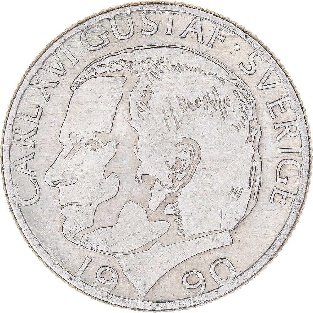 Coin, Sweden, 5 Kronor, 1990