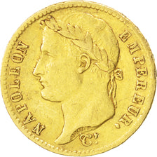 FRANCE, Napoléon I, 20 Francs, 1813, Paris, KM #695.1, EF(40-45), Gold, Gadoury 