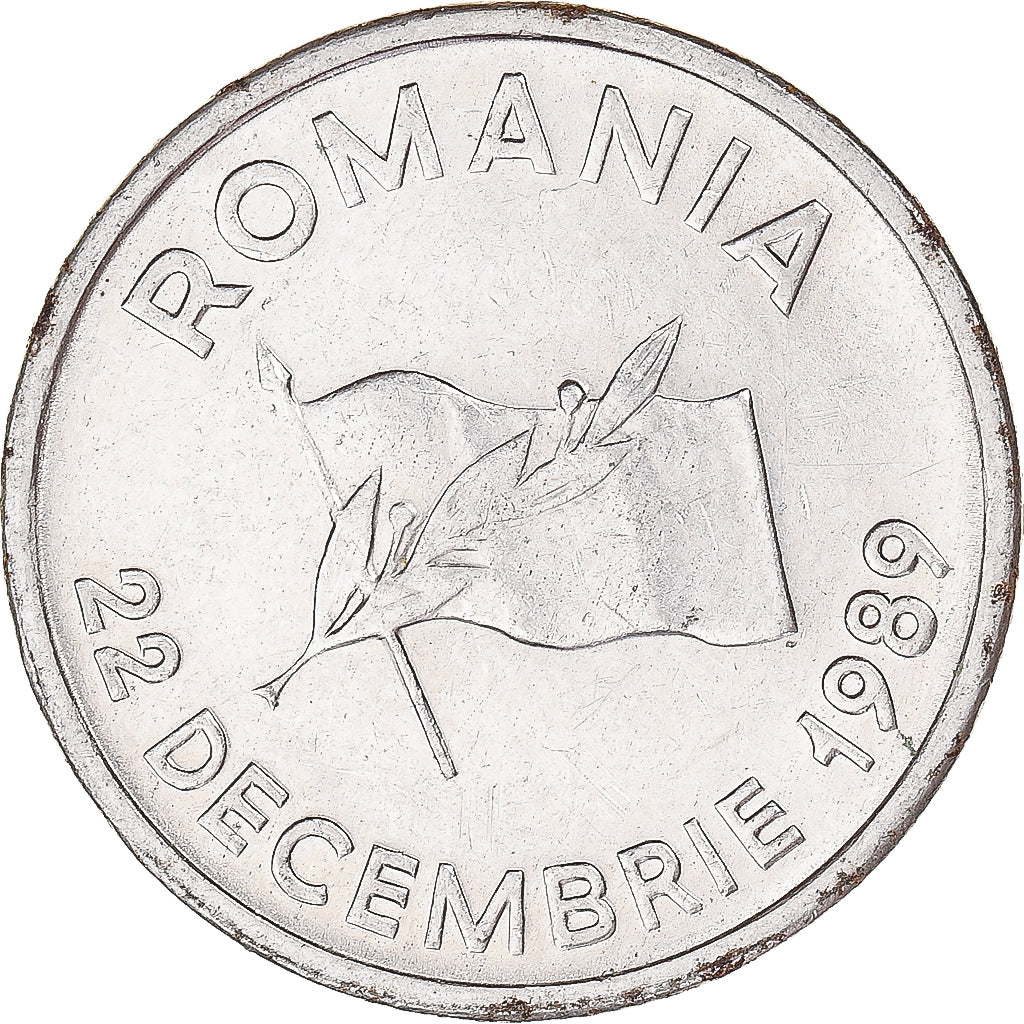 Moneta, Romania, 10 Lei, 1989