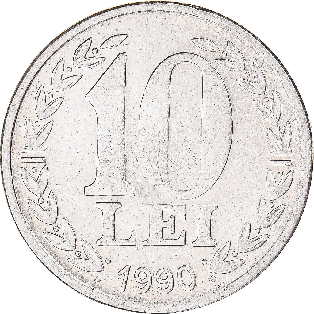 Moneta, Romania, 10 Lei, 1989