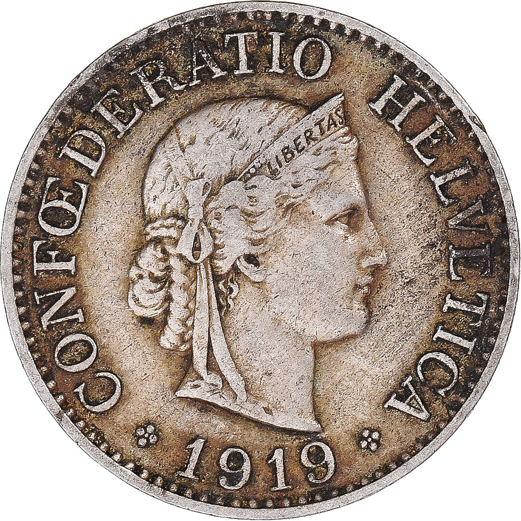 Monnaie, Suisse, 10 Rappen, 1919