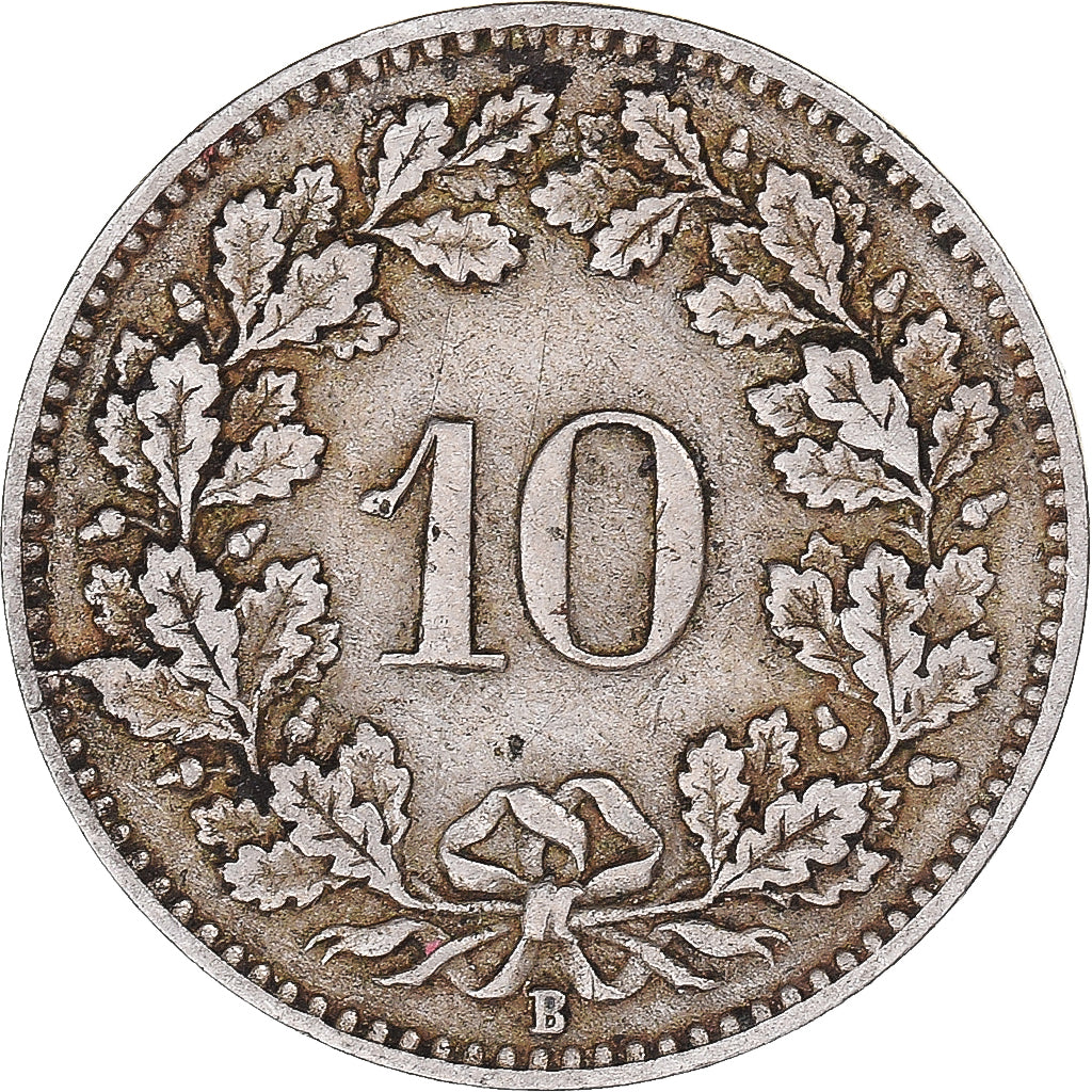 Monnaie, Suisse, 10 Rappen, 1919