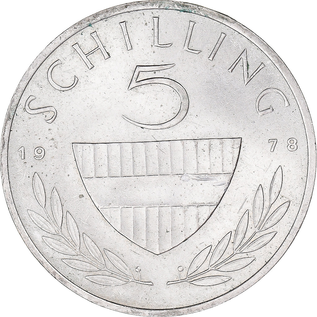 Moeda, Áustria, 5 Schilling, 1978