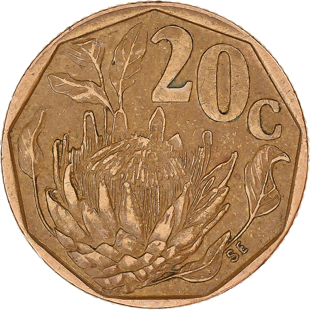 Münze, Südafrika, 20 Cents, 1995