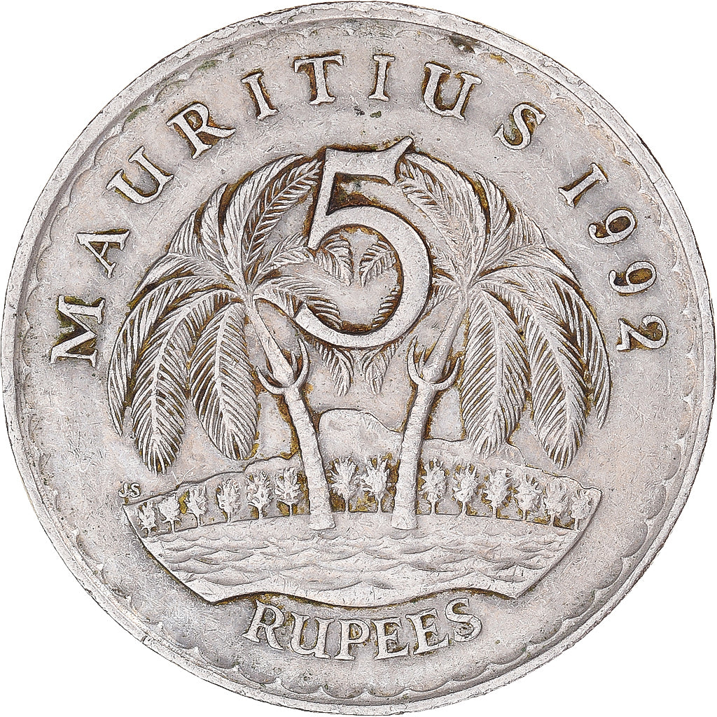 Coin, Mauritius, Rupee, 1992