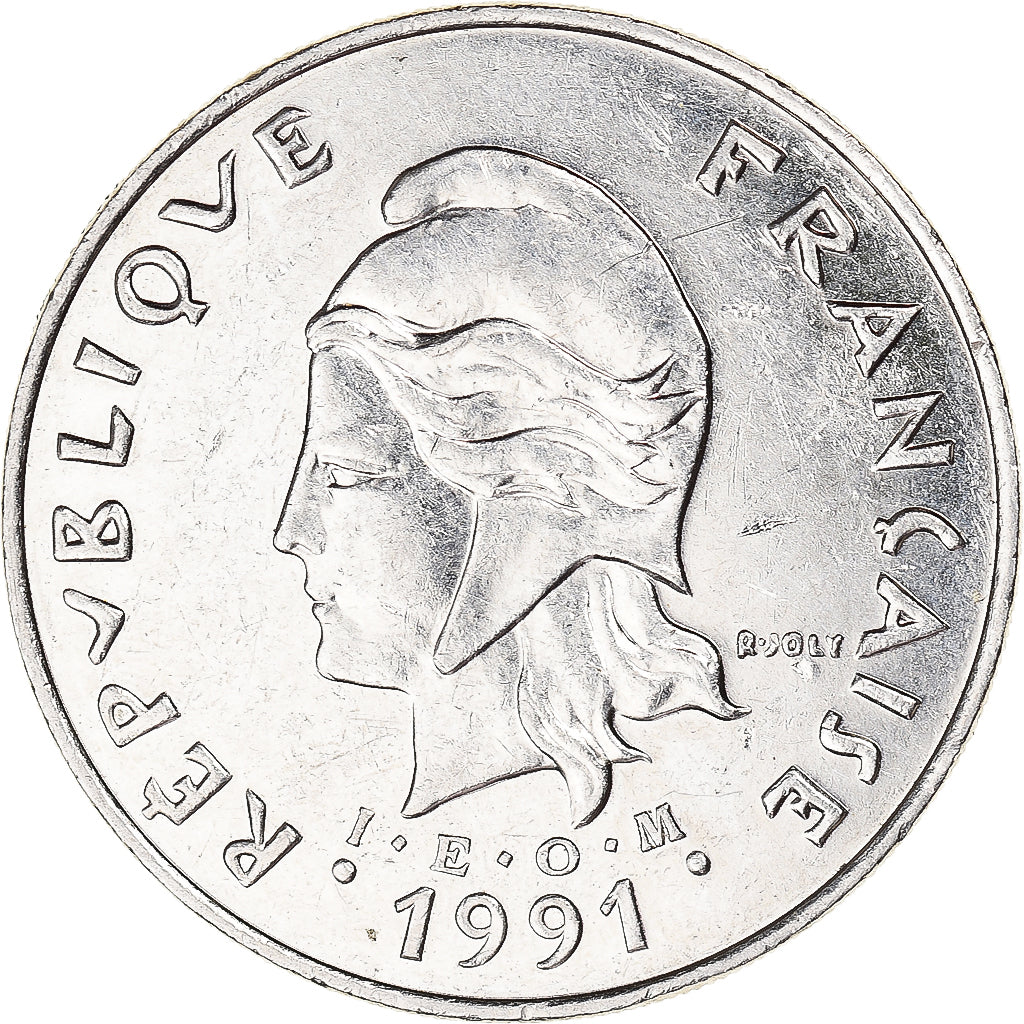 Moneta, Nowa Kaledonia, 50 Francs, 1991