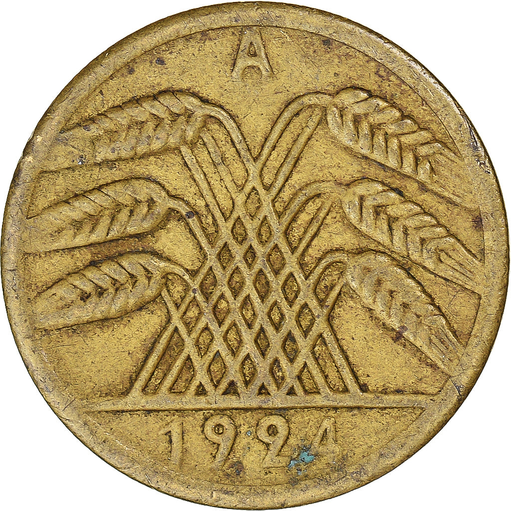 Coin, Germany, 50 Rentenpfennig, 1924