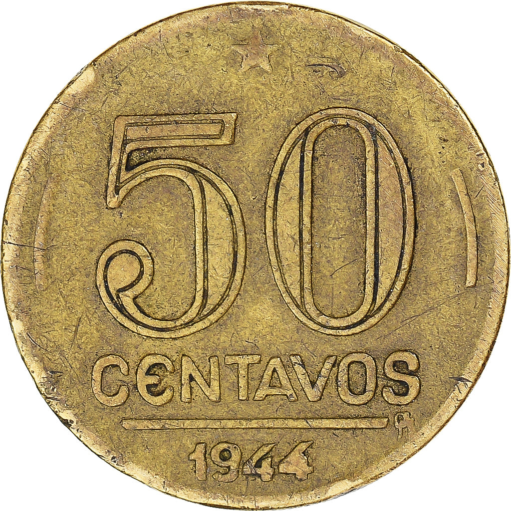 Münze, Brasilien, 50 Centavos, 1944