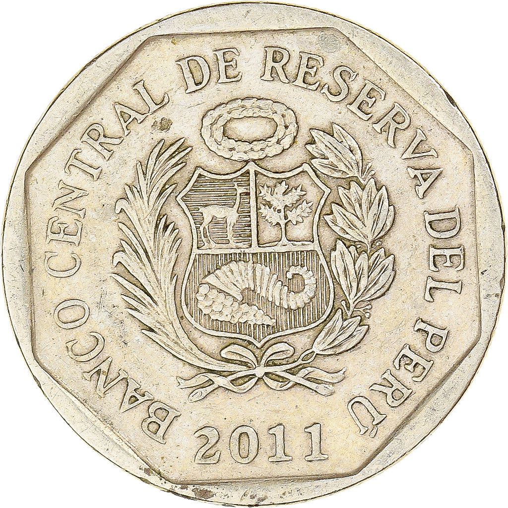 Moneda, Perú, 50 Centimos, 2011