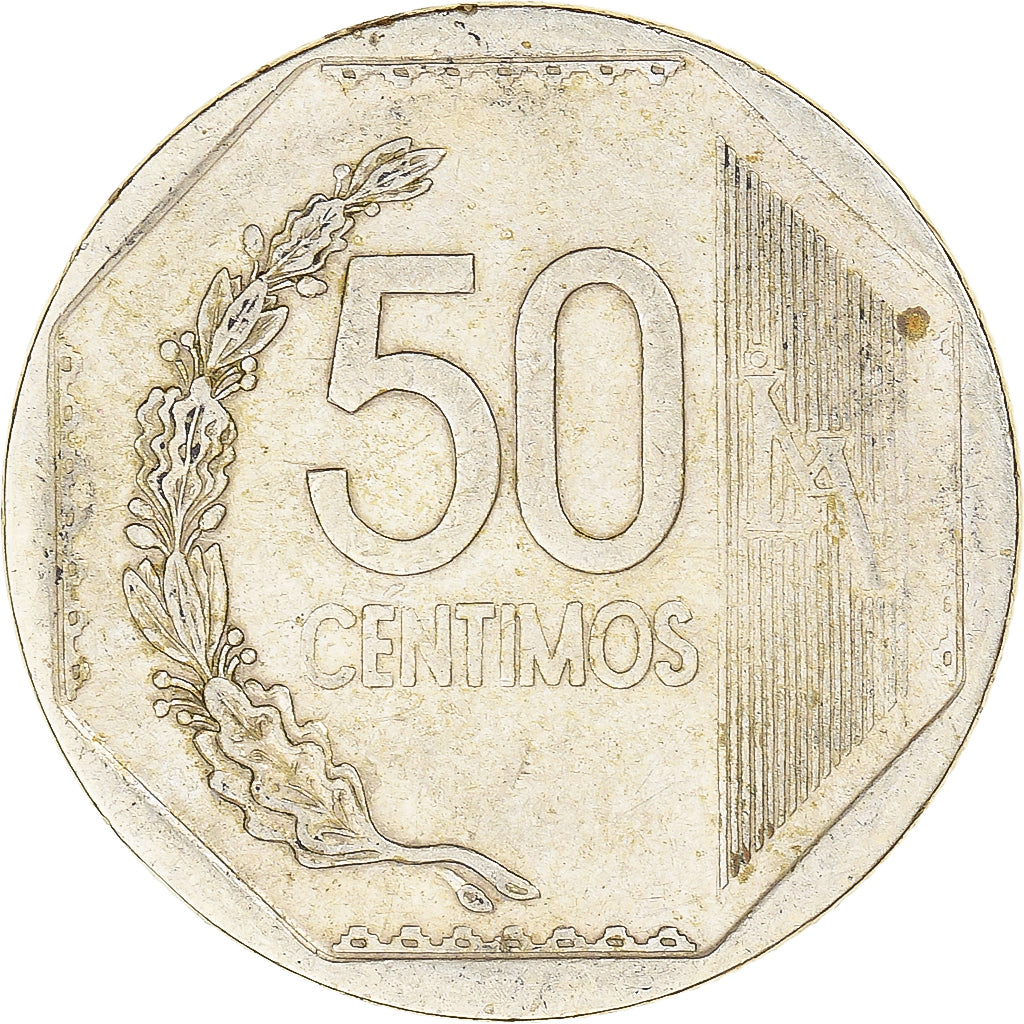 Moneda, Perú, 50 Centimos, 2011