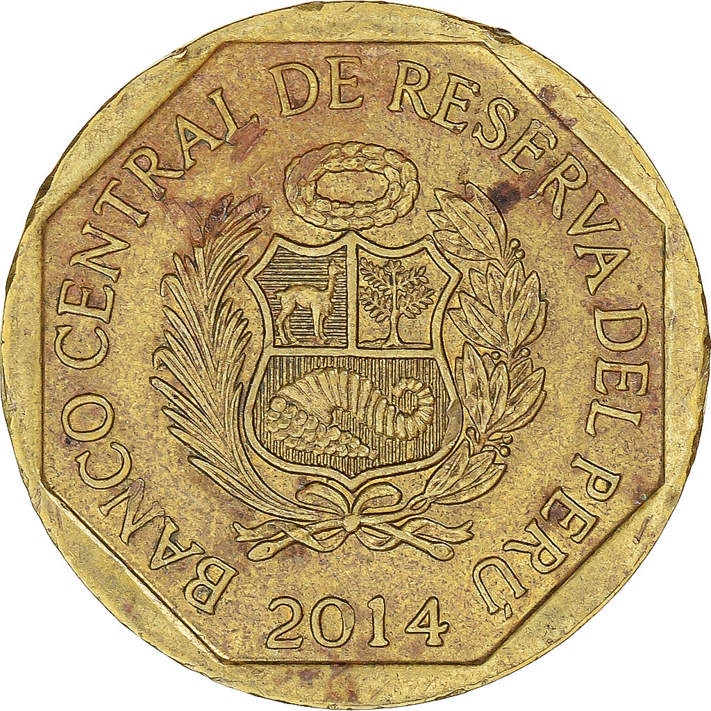 Munten, Peru, 20 Centimos, 2014