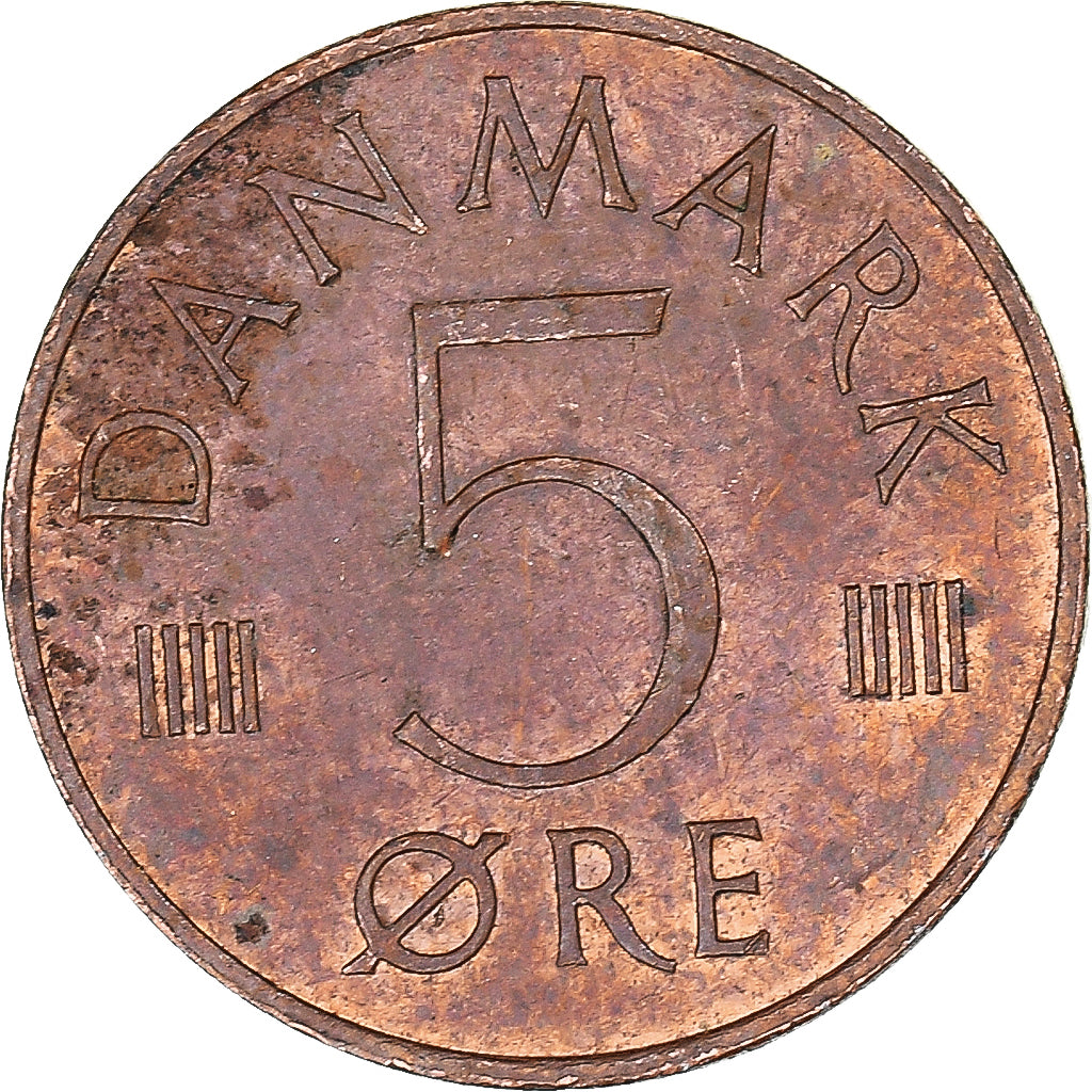 Münze, Dänemark, 5 Öre, 1976