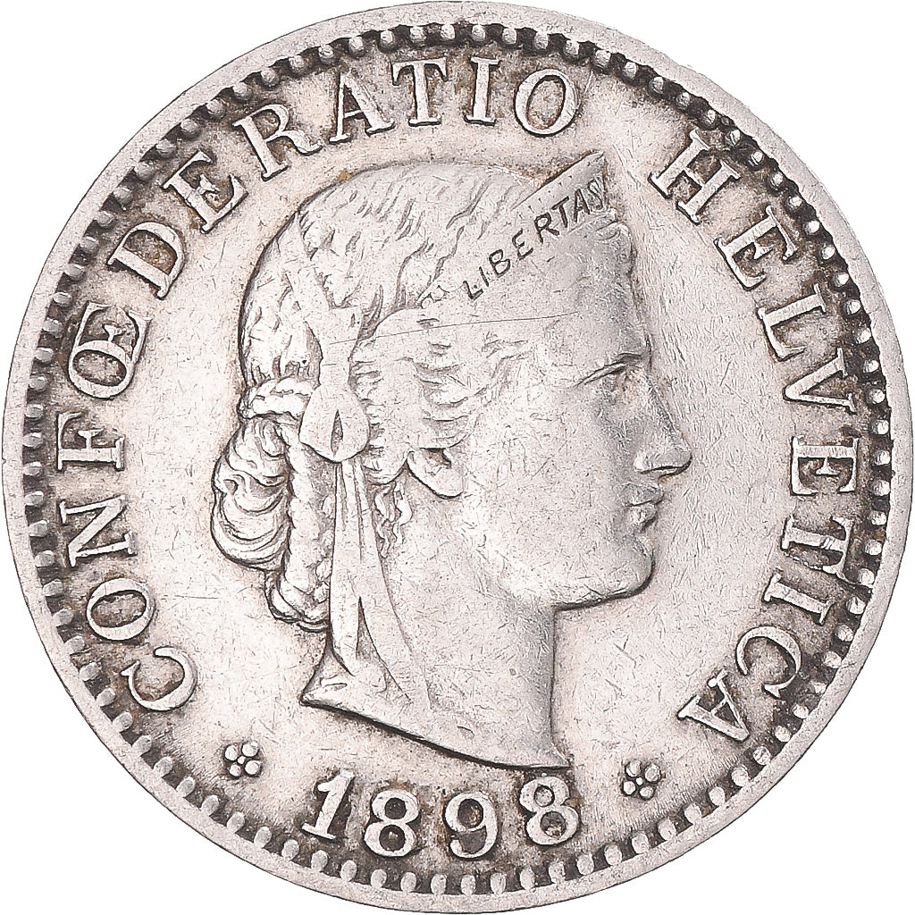 Coin, Switzerland, 20 Rappen, 1898