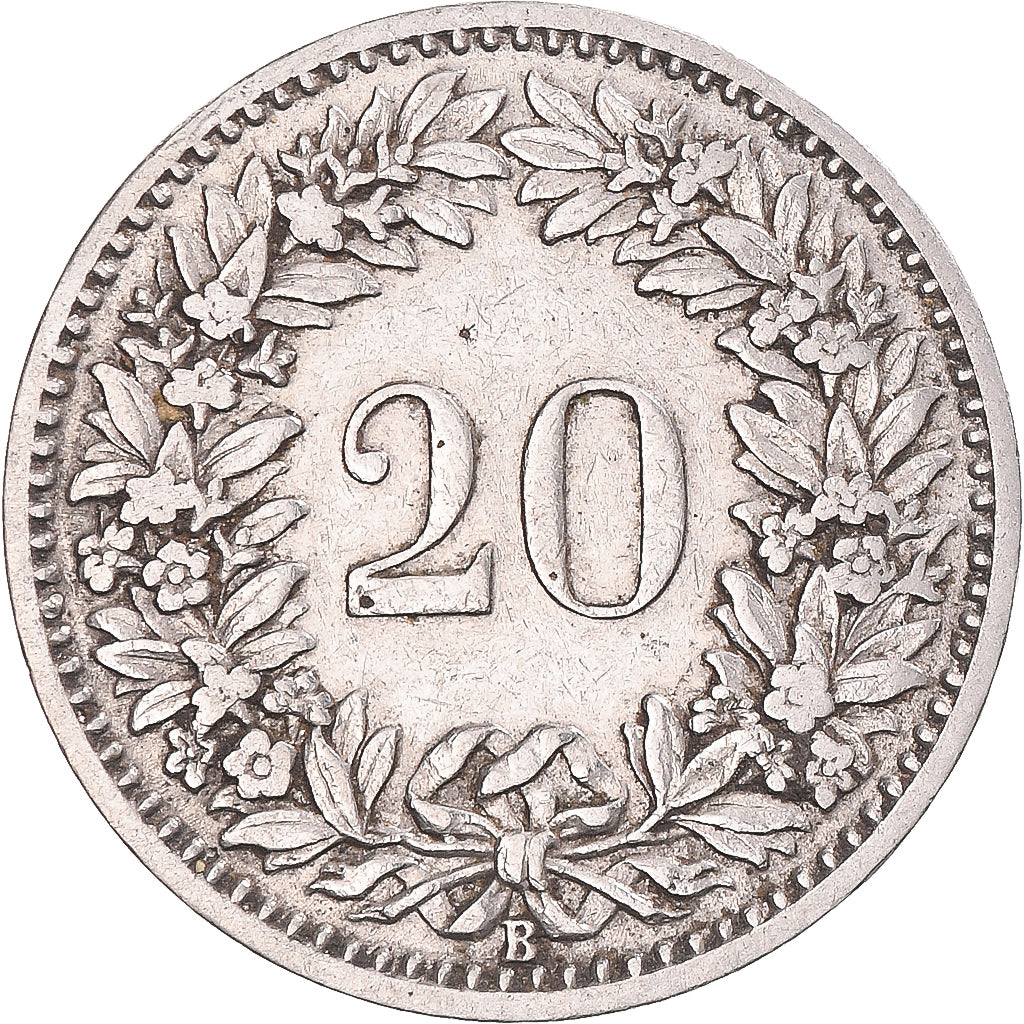 Coin, Switzerland, 20 Rappen, 1898