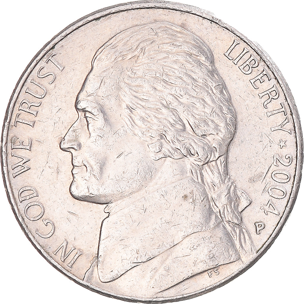 Münze, Vereinigte Staaten, 5 Cents, 2004